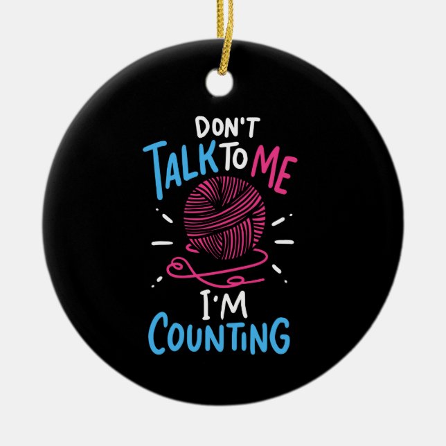 Crochet Crocheting Julgransprydnad Keramik (Framsidan)