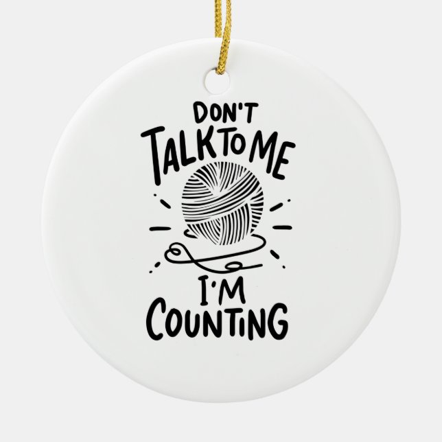 Crochet Crocheting Julgransprydnad Keramik (Framsidan)