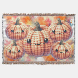 Crochet Cute Pumpkin Filt