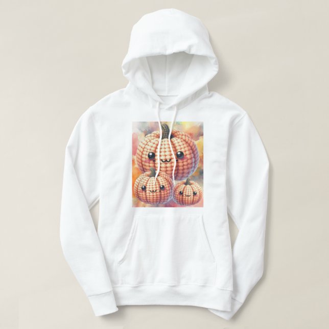 Crochet Cute Pumpkin Hoodie (Design framsida)