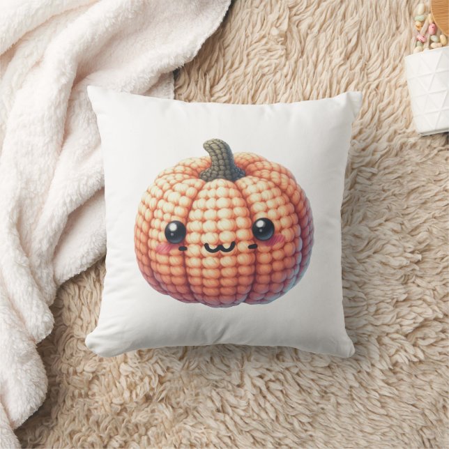 Crochet Cute Pumpkin Kudde (Filt)