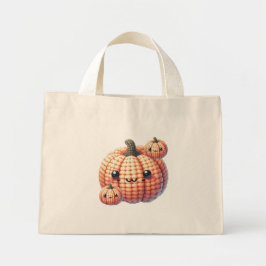 Crochet Cute Pumpkin Mini Tygkasse