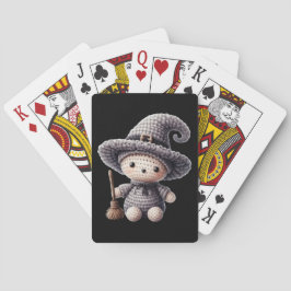 Crochet Cute Witch Casinokort