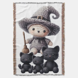 Crochet Cute Witch Filt