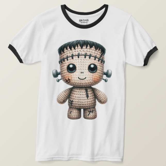 Crochet Frankenstein T Shirt (Design framsida)