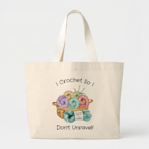 Crochet Funny Personlig Jumbo Tygkasse