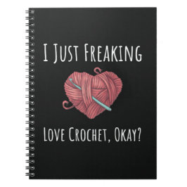 Crochet Gift for Killers Manar Crocheter Needlewor Anteckningsbok