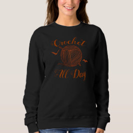 Crochet ・ Halloween-garnet hela dagen + Fladdermös T Shirt