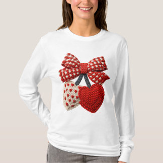 Crochet Heart Womens Tshirt T Shirt