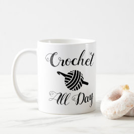 Crochet hela dagen ・ Trådbåtar Boll och Krok Kaffemugg