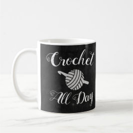 Crochet hela dagen ・ Trådbåtar Boll och Krok Kaffemugg