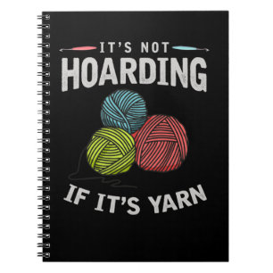 Crochet Hobby Crawing Yarn Knitter Anteckningsbok