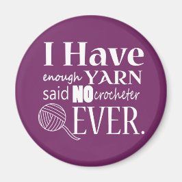 Crochet ・ Inte tillräckligt många garnbåtar {Mörk} Magnet