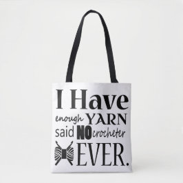 Crochet ・ Inte tillräckligt många garnbåtar Tygkasse