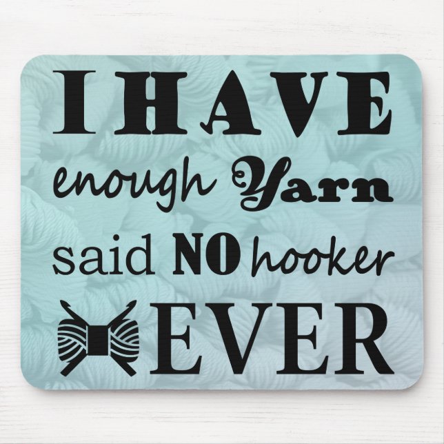 Crochet ・ Inte tillräckligt många Krok-båtar Musmatta (Framsidan)