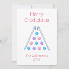 Crochet Julgran Watercolor Yarn Turcos Julkort