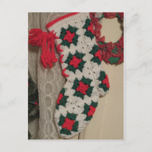 Crochet-julklapp Helg Vykort