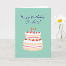 Crochet Knitting Crafty Mom Custom Happy Birthday  Kort