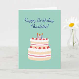 Crochet Knitting Crafty Mom Custom Happy Birthday Kort