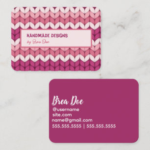 Crochet Knitting Visitkort