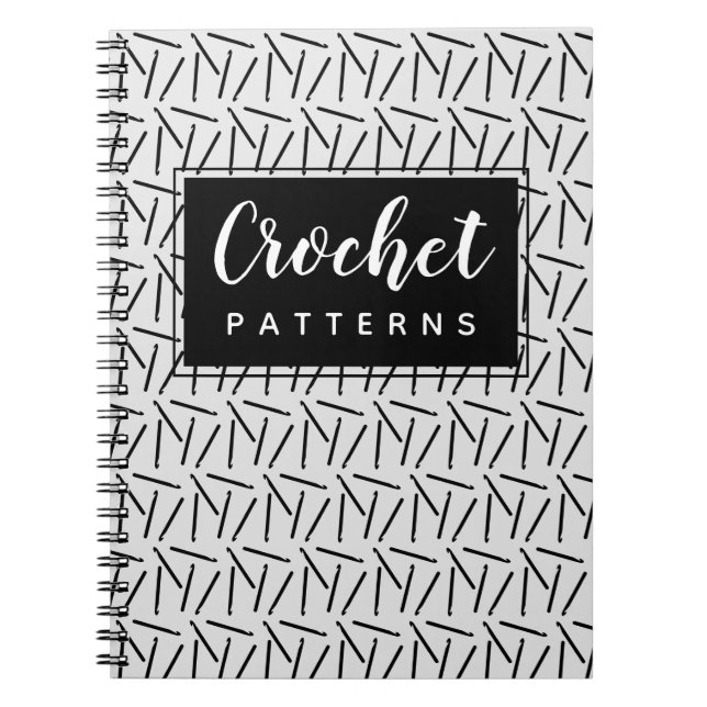 Crochet Krok Garn & Crafts Mönster som inte organi Anteckningsbok (Framsidan)