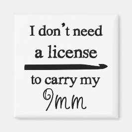 Crochet Krok Licence Magnet