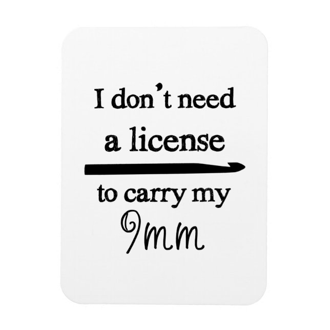 Crochet Krok Licence Magnet (Vertikal)