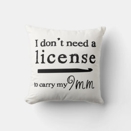 Crochet Krok License Crafts White Kudde