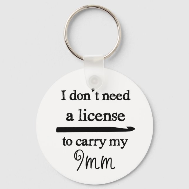 Crochet Krok-licensfartyg Nyckelring (Framsida)