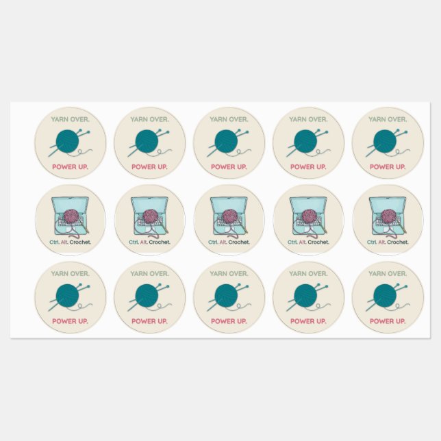 Crochet Label Stickers (Ark)