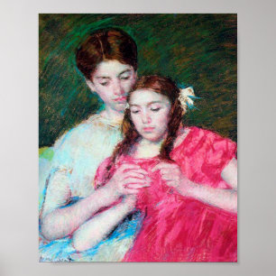 Crochet Lesson, Mary Cassatt Poster