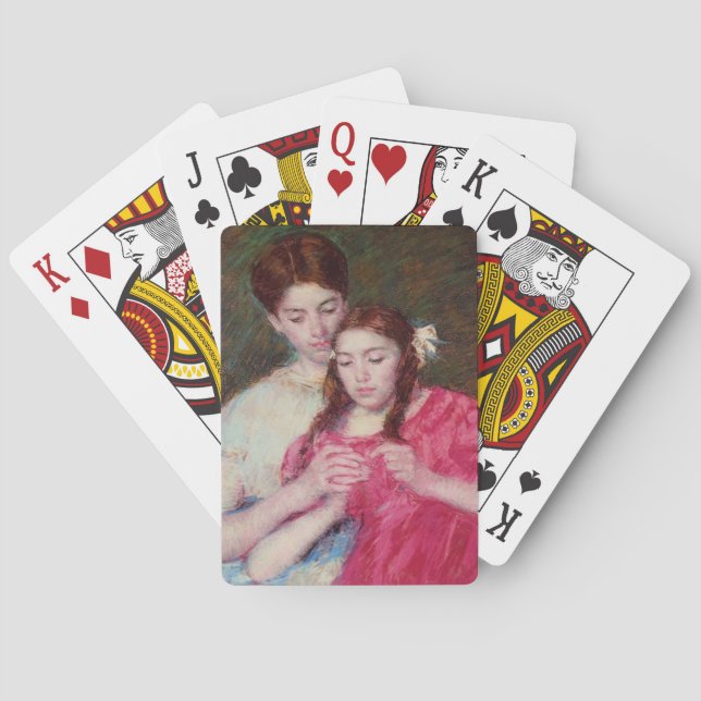 Crochet Lesson (två systrar) Casinokort (Baksidan)