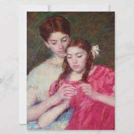 Crochet Lesson (två systrar) Kort