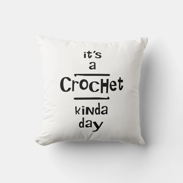 Crochet, liknande dag kudde (Framsida)