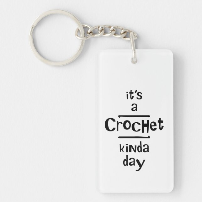 Crochet, liknande dag nyckelring (Framsidan)