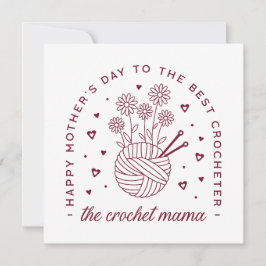 Crochet mamma crocheting mamma mors dag kort