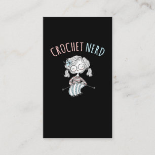 Crochet Mamma Hobby Crawing Grandma Yarn Älskare Visitkort