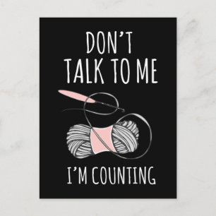 Crochet Mamma Yarn Humor Crawing Grandma Vykort
