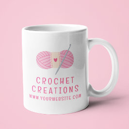 Crochet Modern Crocheting Personlig Business Kaffemugg