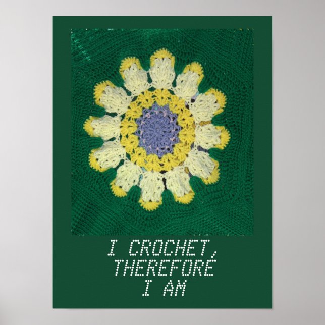 Crochet Mönster - Daisy Poster (Framsidan)