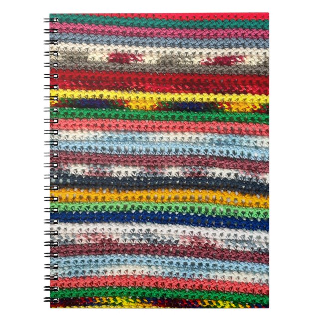Crochet Mönster Spiral bärbar dator Anteckningsbok (Framsidan)