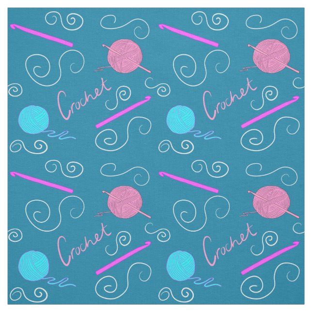 Crochet Mönster Tyg (Provkarta)