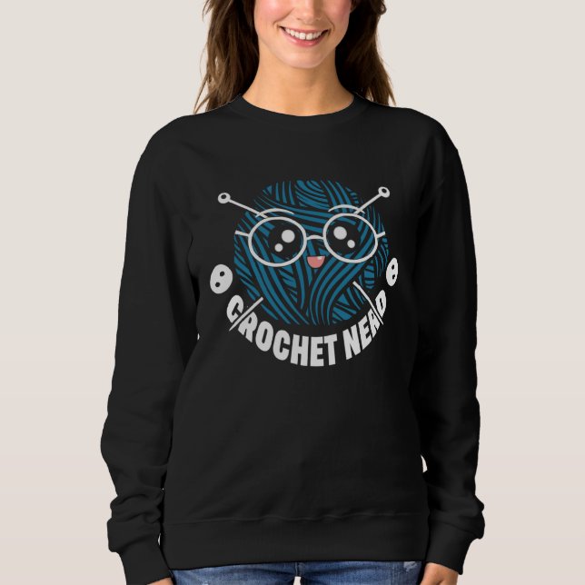 Crochet Nerd  Crocheting  Yarn T Shirt (Framsida)