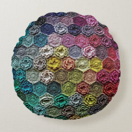 Crochet no2 round cushion rund kudde