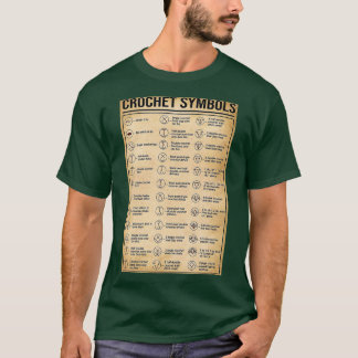 Crochet och Knitting Crochet Symbols T Shirt
