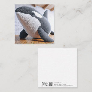 Crochet Orca-hälsningskort Anteckningskort