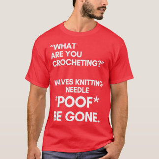 CROCHET-poet är Borta T Shirt