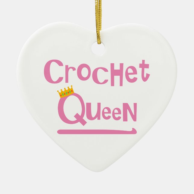 Crochet Queen Julgransprydnad Keramik (Framsidan)