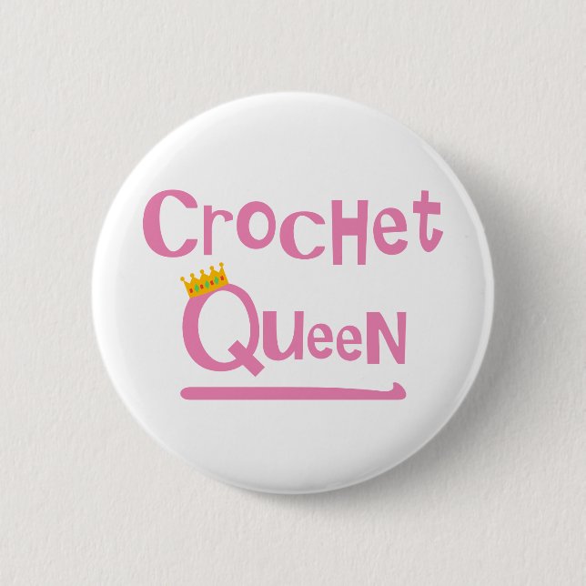 Crochet Queen Knapp (Framsida)