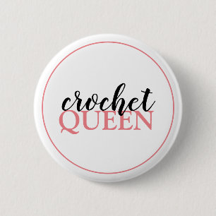 Crochet Queen Script Knapp